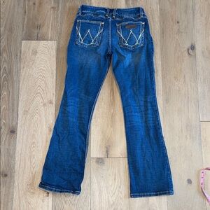 Wrangler bootcut jeans size 9 x 32 denim women’s jeans blue